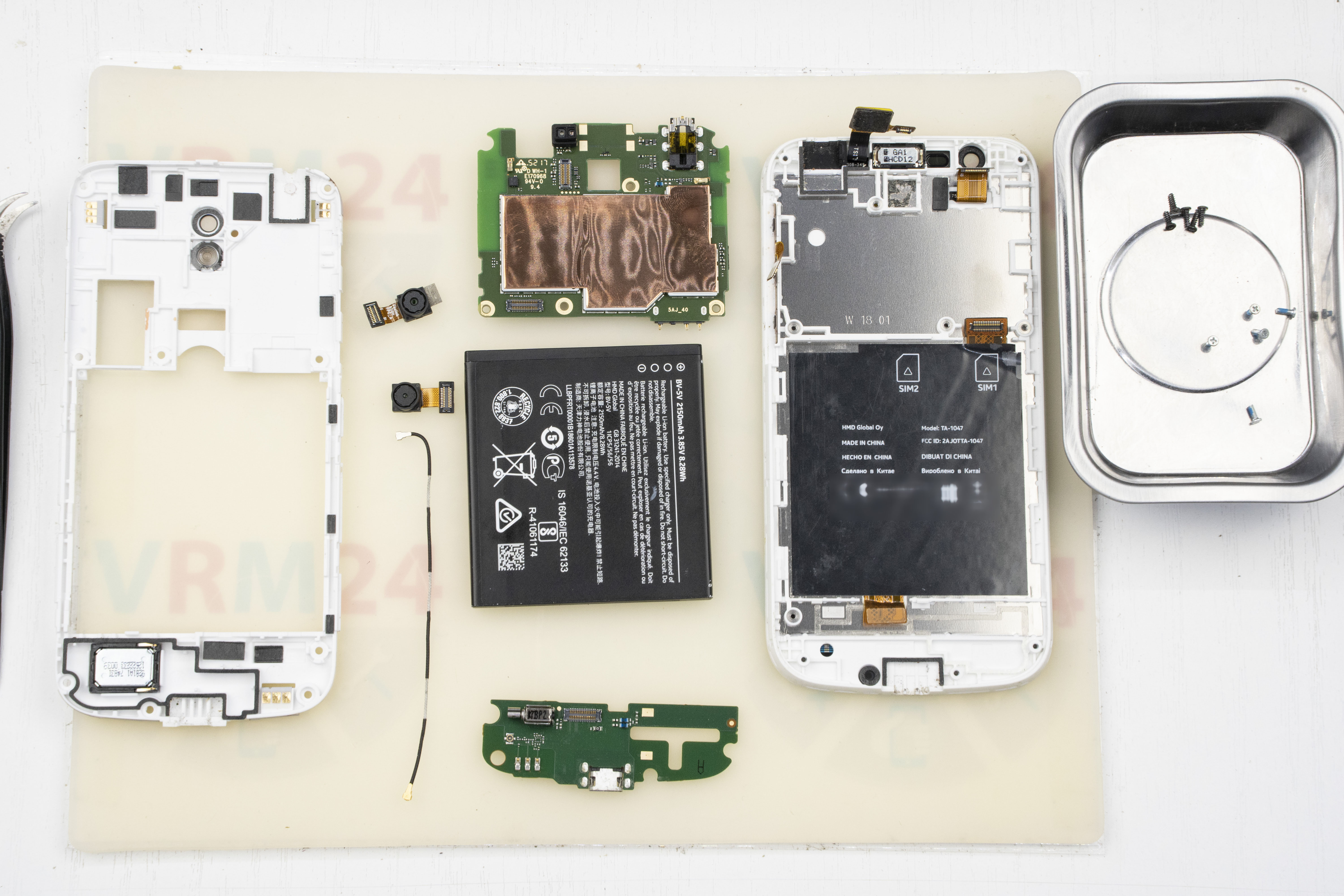 🛠 How to disassemble Nokia 1 TA-1047 instruction | Photos + Video