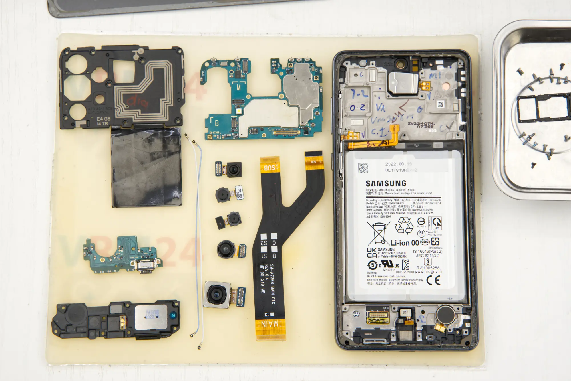 🛠 How to disassemble Samsung Galaxy A73 SM-A736 instruction | Photos ...