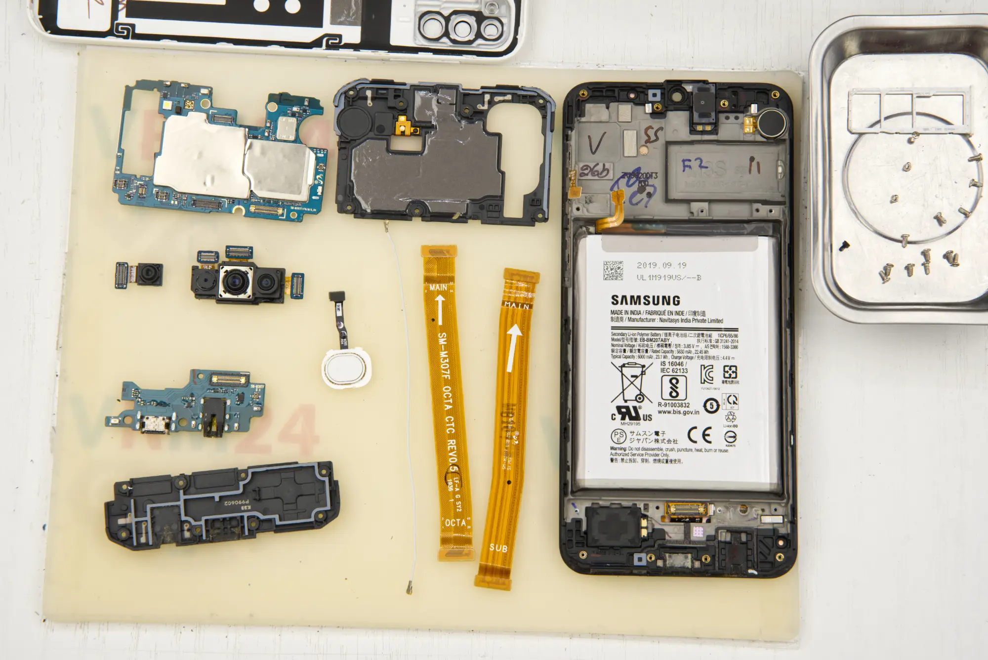 🛠 How to disassemble Samsung Galaxy M30s SM-M307 instruction | Photos ...