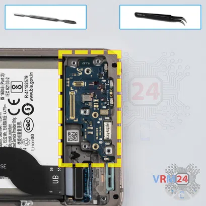 How to disassemble Samsung Galaxy S21 SM-G991, Step 11/1