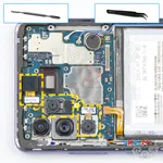 Cómo desmontar Samsung Galaxy A52 SM-A525, Paso 14/1