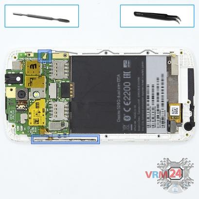 How to disassemble HTC Desire 526G, Step 10/1
