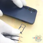 Como desmontar Samsung Galaxy A25 SM-A256 por si mesmo, Passo 2/4
