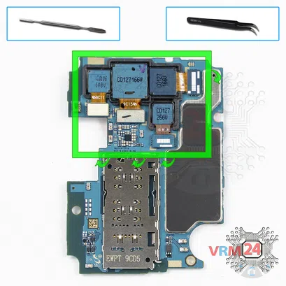 Cómo desmontar Samsung Galaxy A51 SM-A515, Step 13/1