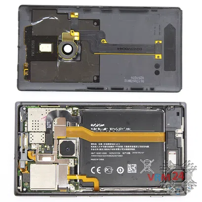 Cómo desmontar Nokia Lumia 925 RM-892, Paso 1/2