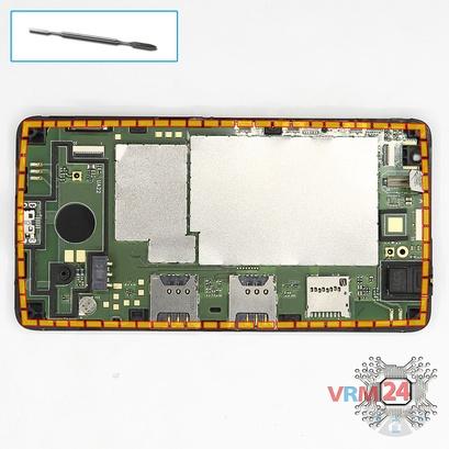 How to disassemble Microsoft Lumia 430 DS RM-1099, Step 8/1