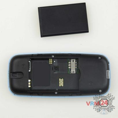 How to disassemble Nokia 105 TA-1010, Step 2/2