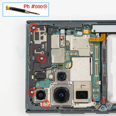 Como desmontar Samsung Galaxy S22 Ultra SM-S908 por si mesmo, Passo 13/1