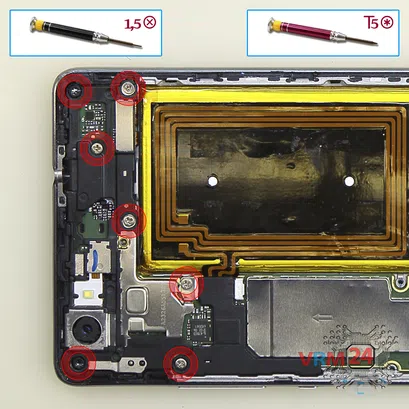 How to disassemble Huawei P8 Lite, Step 6/1