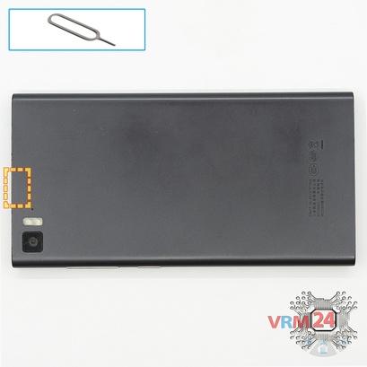 How to disassemble Xiaomi Mi 3, Step 1/1