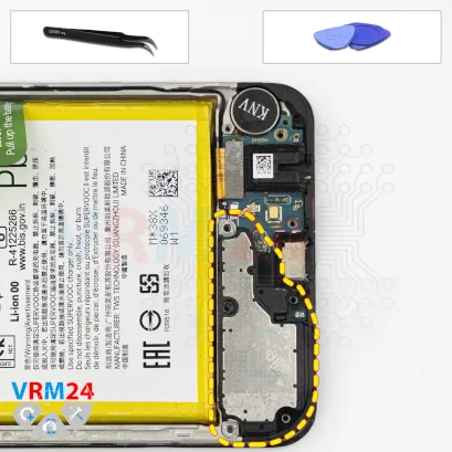 How to disassemble Realme C53, Step 9/1