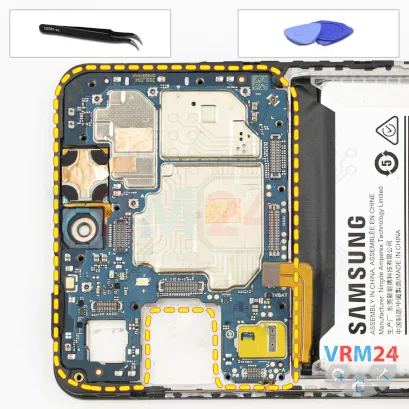 How to disassemble Samsung Galaxy M55 SM-M556, Step 14/1