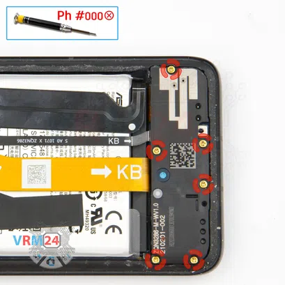 How to disassemble Asus ZenFone 8 I006D, Step 8/1