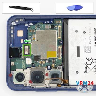 How to disassemble Samsung Galaxy S25 SM-S931, Step 14/1