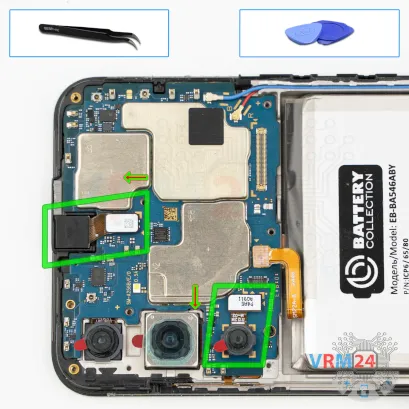 Como desmontar Samsung Galaxy A25 SM-A256 por si mesmo, Passo 14/1