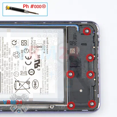 How to disassemble Samsung Galaxy A52 SM-A525, Step 7/1