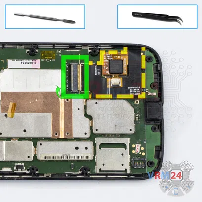 Como desmontar Motorola Moto G (1st gen) XT1032, Passo 8/1