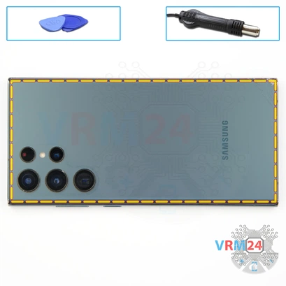 Как разобрать Samsung Galaxy S22 Ultra SM-S908, Шаг 4/1