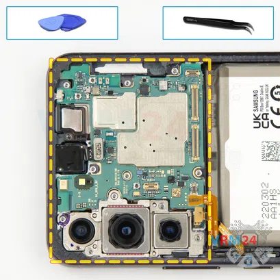 Как разобрать Samsung Galaxy S22 SM-S901, Шаг 15/1