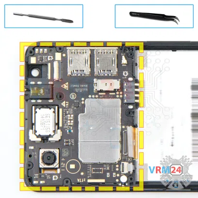 Cómo desmontar ZTE Blade A31, Paso 12/1