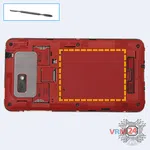 How to disassemble HTC Desire 400, Step 2/1