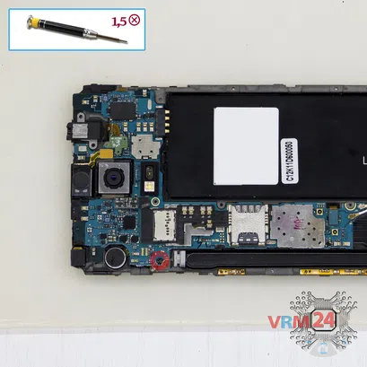 Cómo desmontar Samsung Galaxy Note 4 SM-N910, Paso 7/1