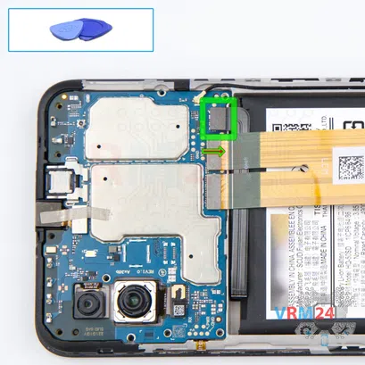 Como desmontar Samsung Galaxy A03 SM-A035 por si mesmo, Passo 6/1