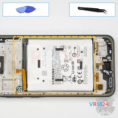How to disassemble Samsung Galaxy A36 SM-A366, Step 17/1