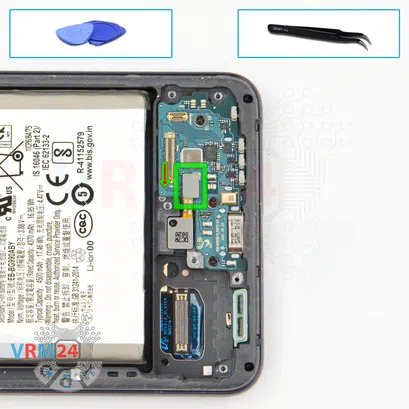 Como desmontar Samsung Galaxy S21 FE SM-G990 por si mesmo, Passo 10/1