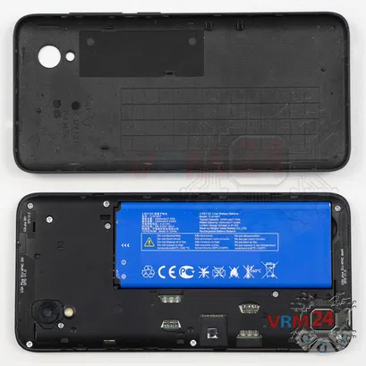 How to disassemble Alcatel One 5033D, Step 1/2