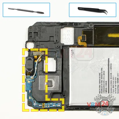 Cómo desmontar Samsung Galaxy A8 (2015) SM-A8000, Paso 14/1