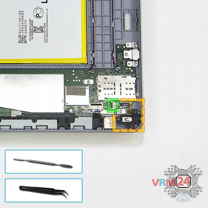 Cómo desmontar Huawei MediaPad T3 (10''), Paso 7/1