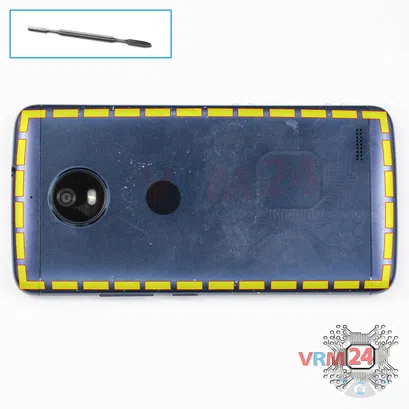 How to disassemble Motorola Moto E4 XT1762, Step 2/1