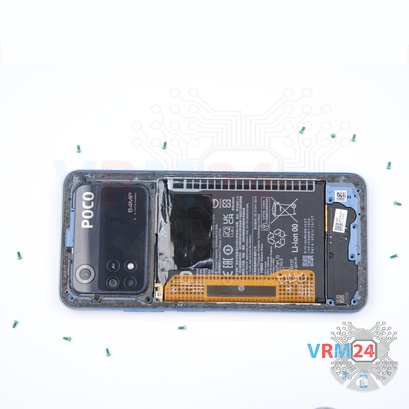 How to disassemble Xiaomi POCO M4 Pro, Step 4/2