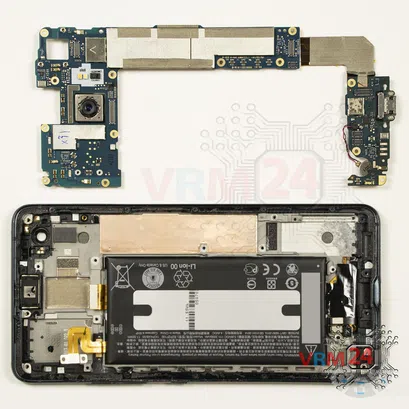 How to disassemble HTC U Ultra, Step 14/2