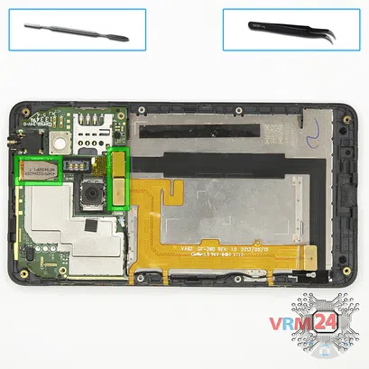 How to disassemble Nokia Lumia 625 RM-941, Step 7/1