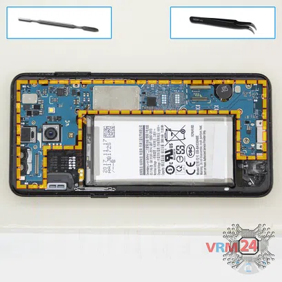 How to disassemble Samsung Galaxy A8 (2018) SM-A530, Step 9/1