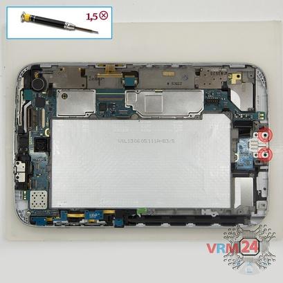 How to disassemble Samsung Galaxy Note 8.0'' GT-N5100, Step 9/1