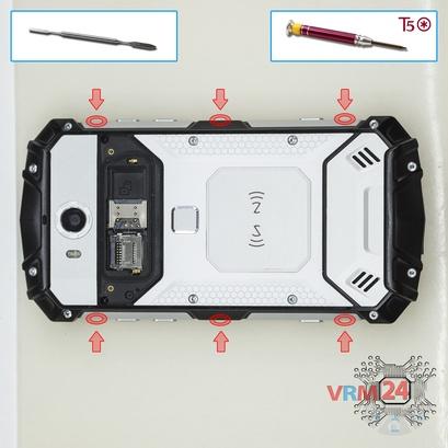 How to disassemble Doogee S60 IP68, Step 3/1