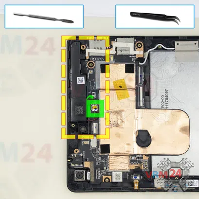 Cómo desmontar Asus ZenPad Z8 ZT581KL, Paso 14/1
