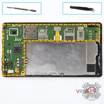 How to disassemble Nokia X2 RM-1013, Step 8/1