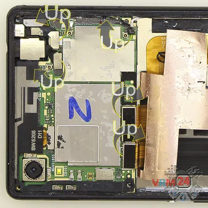 How to disassemble Sony Xperia M4 Aqua, Step 11/2