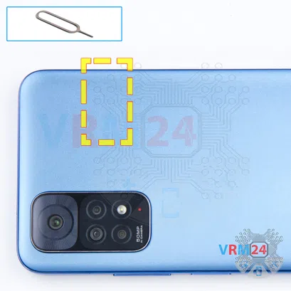 How to disassemble Xiaomi Redmi Note 11, Step 2/1