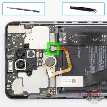Cómo desmontar Xiaomi RedMi Note 9, Paso 7/1
