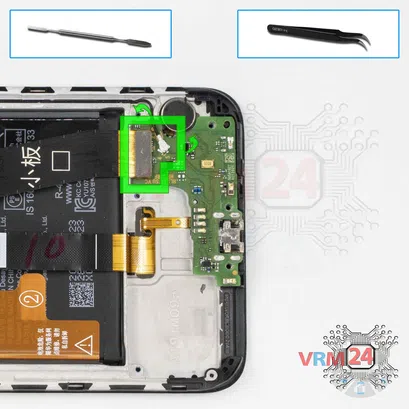 Como desmontar Huawei Y6 (2019) por si mesmo, Passo 9/1