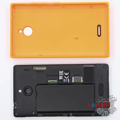 How to disassemble Nokia X2 RM-1013, Step 1/2
