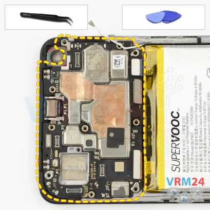 How to disassemble Oppo Reno7 4G, Step 15/1
