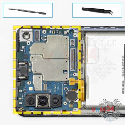 Cómo desmontar Samsung Galaxy A21s SM-A217, Paso 14/1