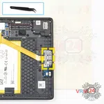 Como desmontar Lenovo Tab M10 Plus TB-X606F, Passo 8/1