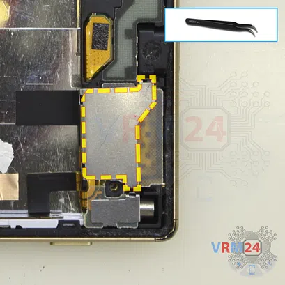 How to disassemble Sony Xperia Z5, Step 7/1